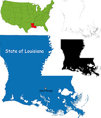 Image showing Louisiana map