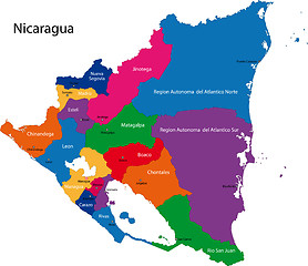Image showing Nicaragua map