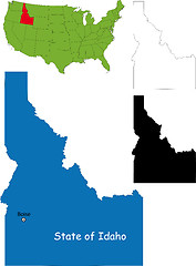 Image showing Idaho map