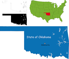 Image showing Oklahoma map