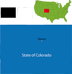 Image showing Colorado map