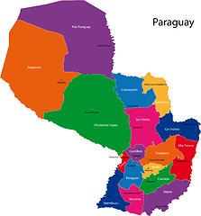 Image showing Paraguay map