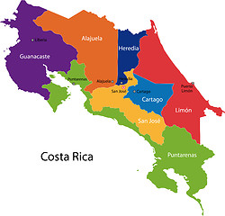 Image showing Costa Rica map