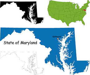 Image showing Maryland map