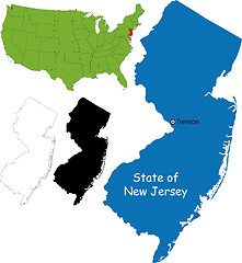 Image showing New jersey map