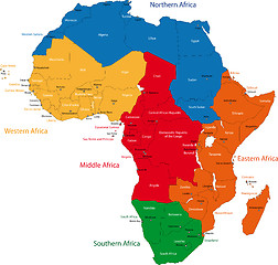 Image showing Africa map