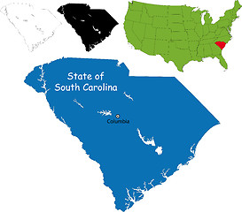 Image showing South carolina map