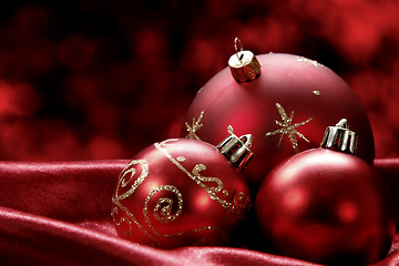 Image showing Christmas Baubles