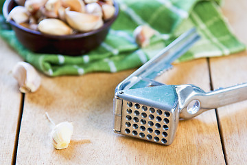 Image showing Garlic press