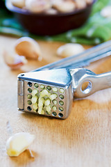 Image showing Garlic press