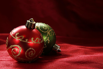 Image showing Christmas Baubles