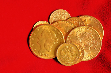 Image showing Golden coins collection