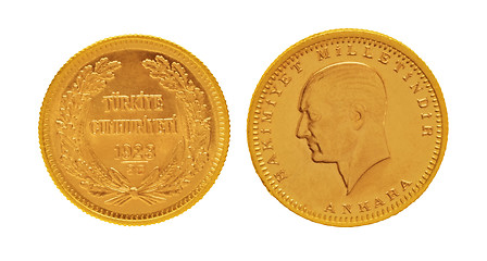 Image showing 100 KURUSH GOLD COIN