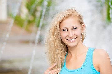 Image showing Portrait of smiling woman