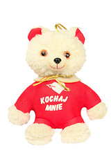 Image showing soft toy bear with a heart