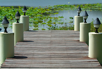 Image showing Wooden jetty