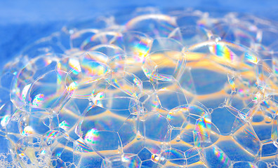Image showing soap bubbles macro