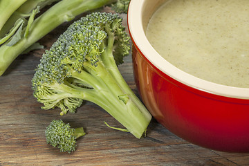 Image showing broccoli cream soup