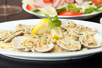 Image showing Pasta with Clams