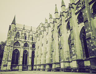 Image showing Vintage sepia Westminster Abbey