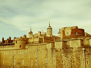 Image showing Retro looking Tower of London