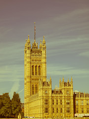 Image showing Retro looking Houses of Parliament