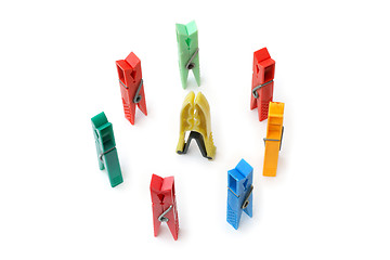 Image showing Clothes pegs