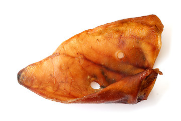 Image showing Smoked pig ear