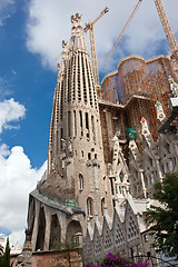 Image showing Sagrada Familia in Barcelona