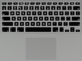 Image showing Illuminated keyboard