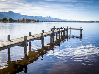 Image showing Jetty at the Chiemsee