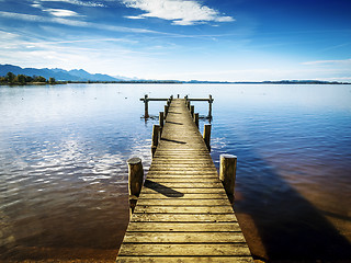Image showing Jetty at the Chiemsee