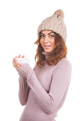 Image showing Woman with cup of coffee