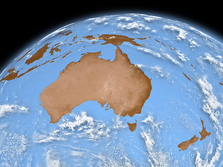 Image showing Australia on Earth