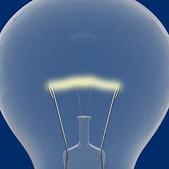 Image showing Blue lightbulb