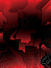 Image showing electric red maze