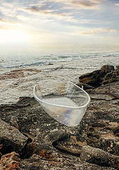 Image showing Sculpture by the Sea exhibit at Bondi, Australia