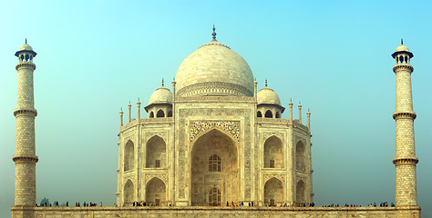 Image showing Taj Mahal - famous mausoleum in India