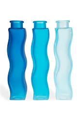 Image showing Blue bottles