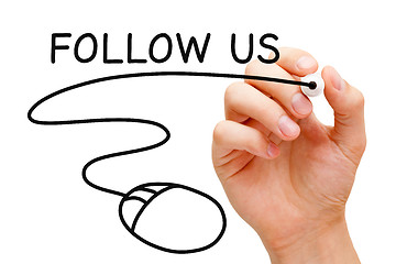 Image showing Follow Us Mouse
