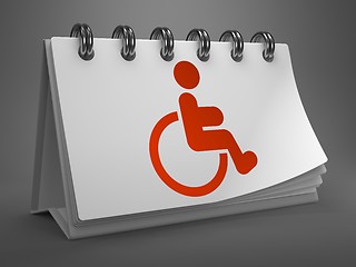 Image showing Desktop Calendar with Disabled Icon.