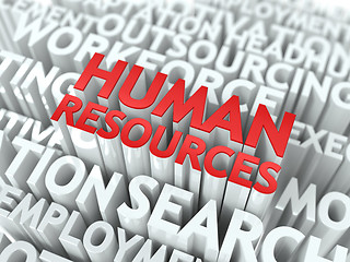 Image showing Human Resources. Wordcloud Concept.