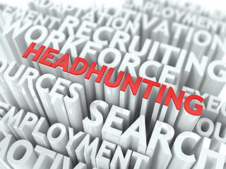 Image showing Headhunting. Wordcloud Concept.