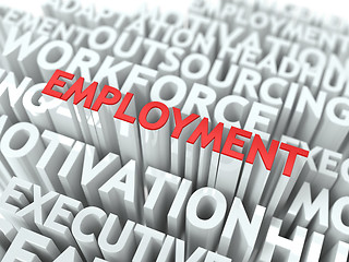 Image showing Employment. Wordcloud Concept.