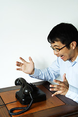 Image showing Stressed businessman