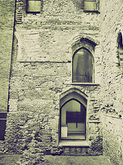 Image showing Vintage sepia Winchester Palace, London