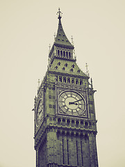 Image showing Vintage sepia Big Ben