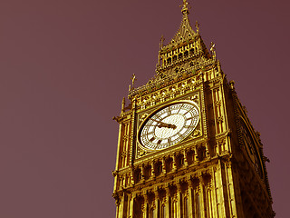 Image showing Retro looking Big Ben London
