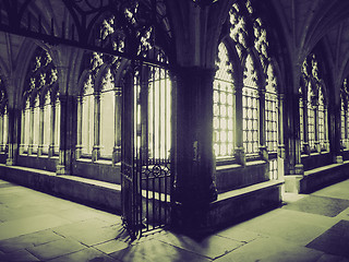 Image showing Vintage sepia Westminster Abbey