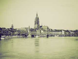 Image showing Vintage sepia Frankfurt, Germany